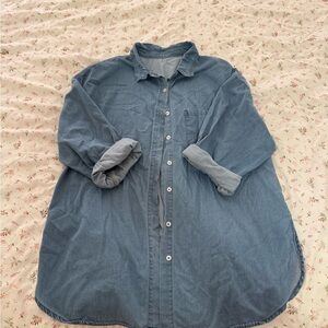 Casual Blue Denim Shirt